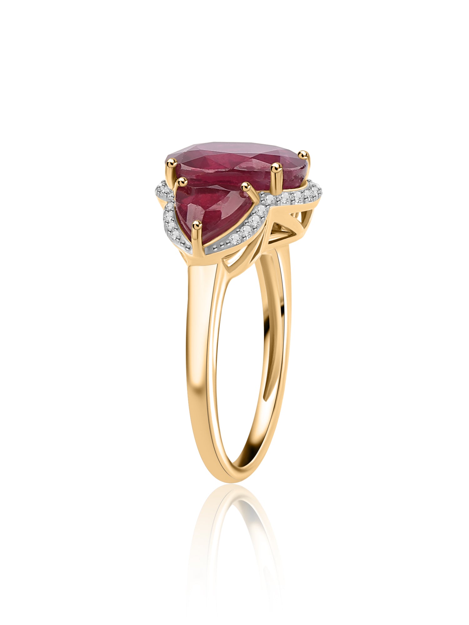 Royal Ember Thai Ruby Silver Ring