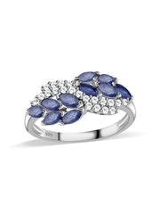 Statement Natural Blue Sapphire Designer Ring
