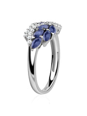 Statement Natural Blue Sapphire Designer Ring