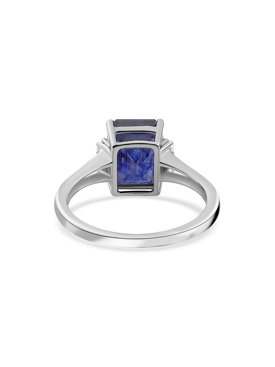 Natural Blue Sapphire Cocktail Ring