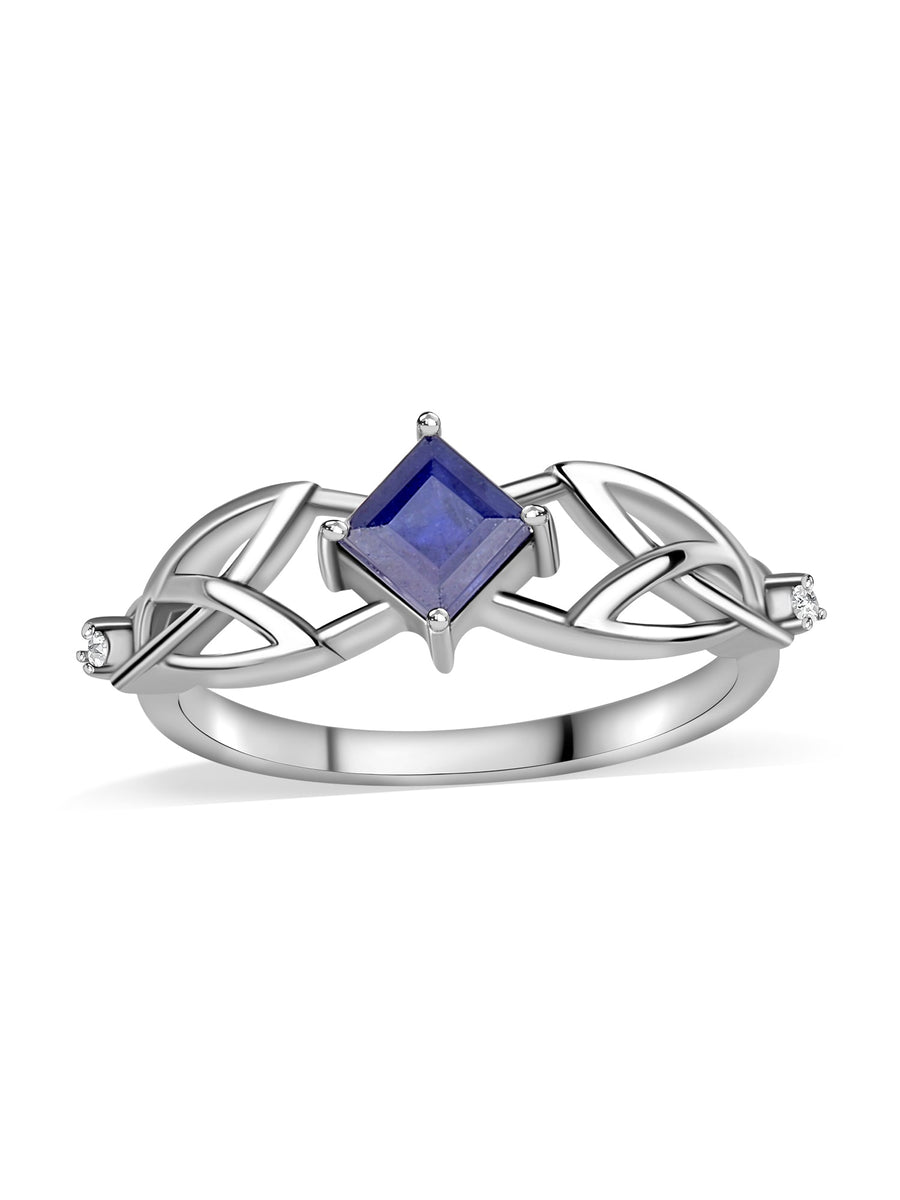 Natural Blue Sapphire Designer Ring