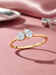 Lab Grown Diamond Toi Et Moi Gold Ring