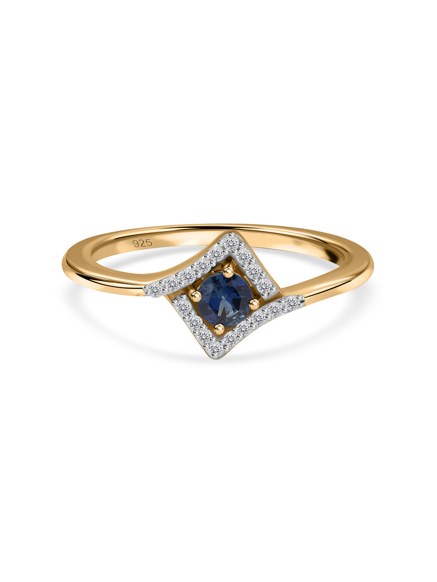 Celestial Natural Blue Sapphire Ring
