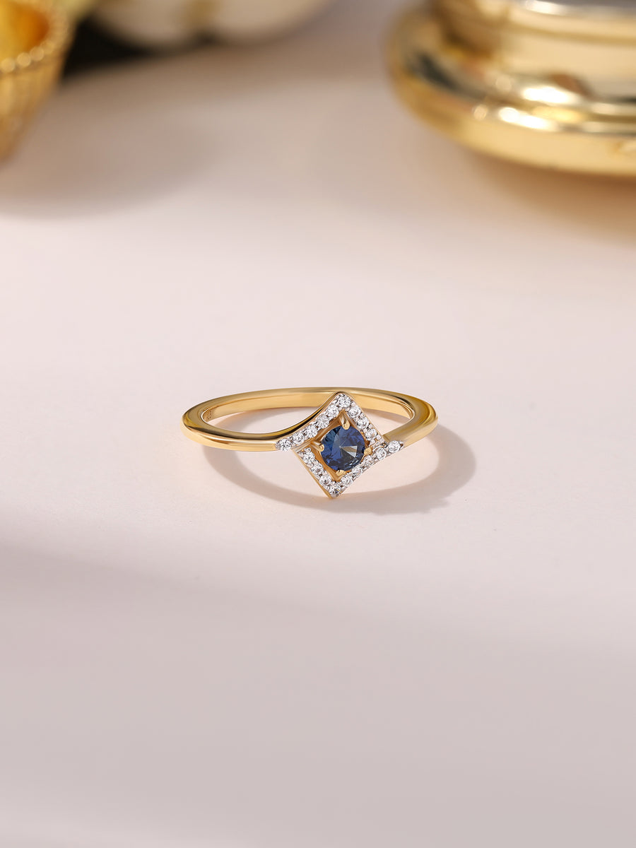 Celestial Natural Blue Sapphire Ring