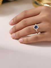 Celestial Natural Blue Sapphire Ring