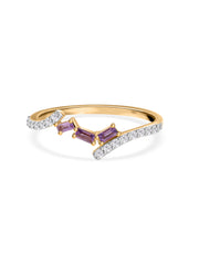 Amethyst Trio Blush Ring