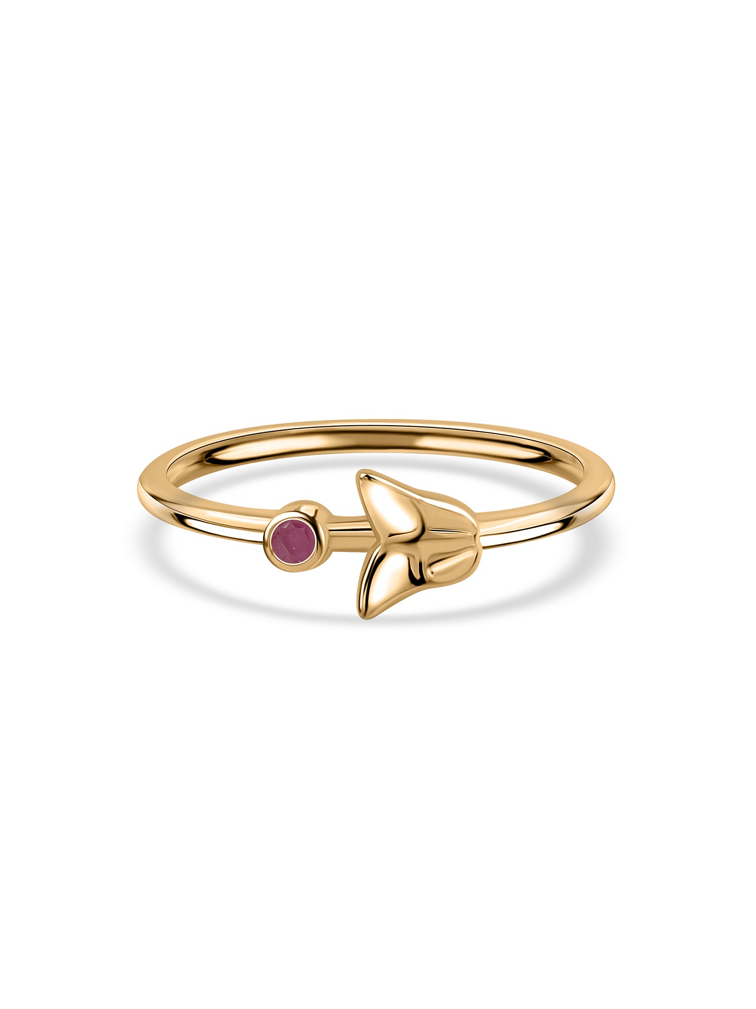 Natural Ruby Muse Butterfly Ring