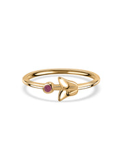 Natural Ruby Muse Butterfly Ring