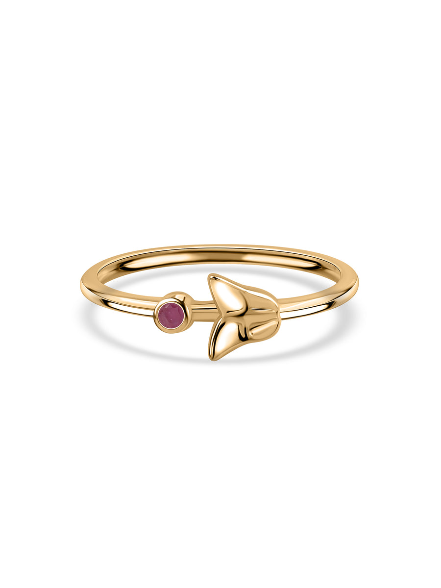 Natural Ruby Muse Butterfly Ring