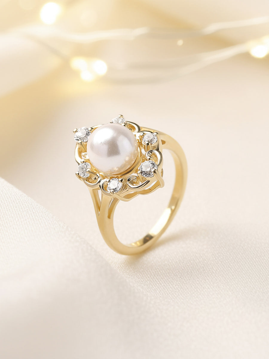 Royalty Pearl Ring For Women - Main Image