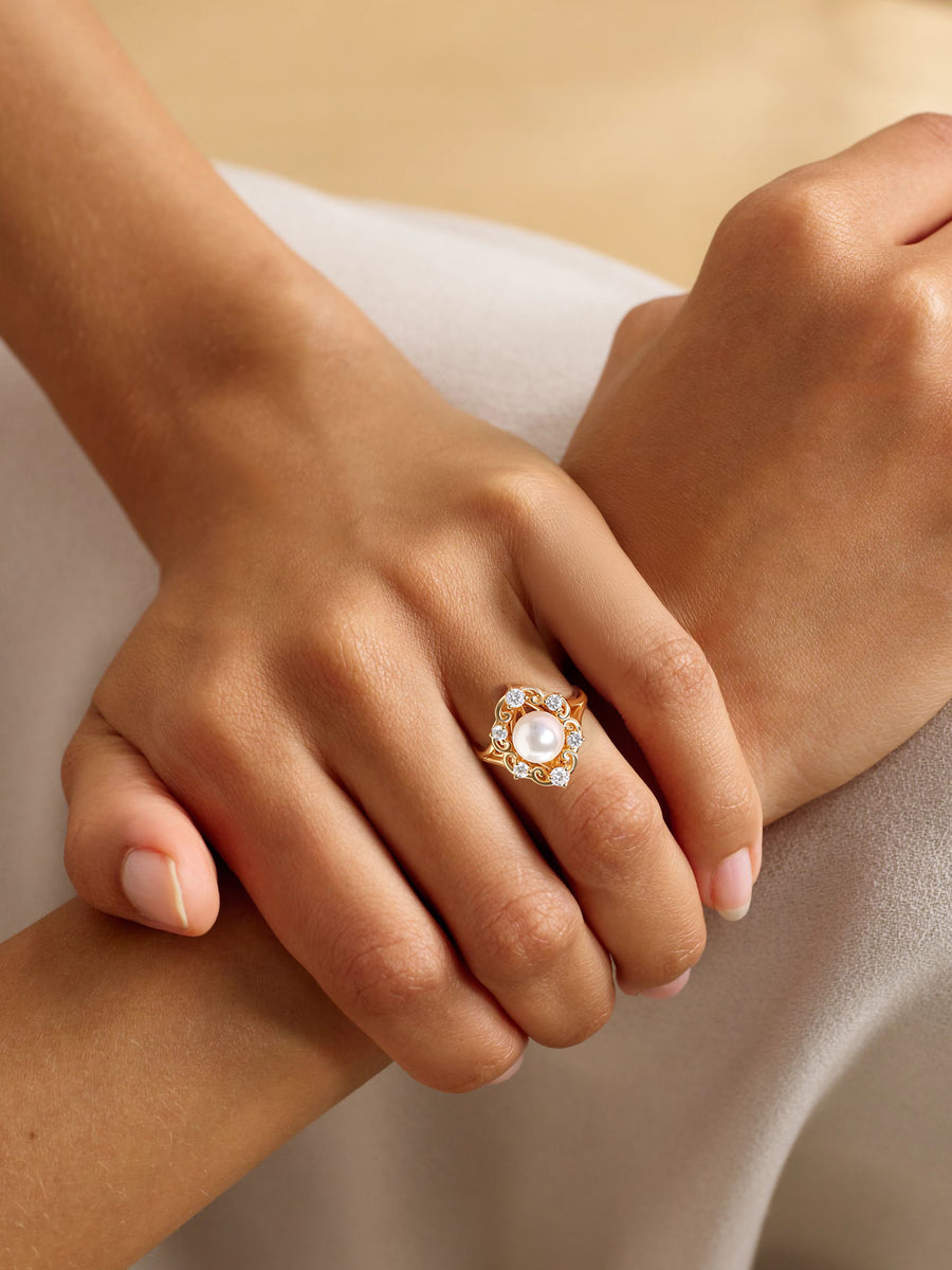 Royalty Pearl Ring For Women