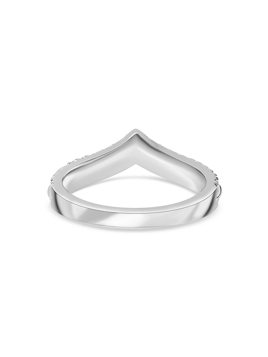 V Double Shank Lab Grown Diamond Ring