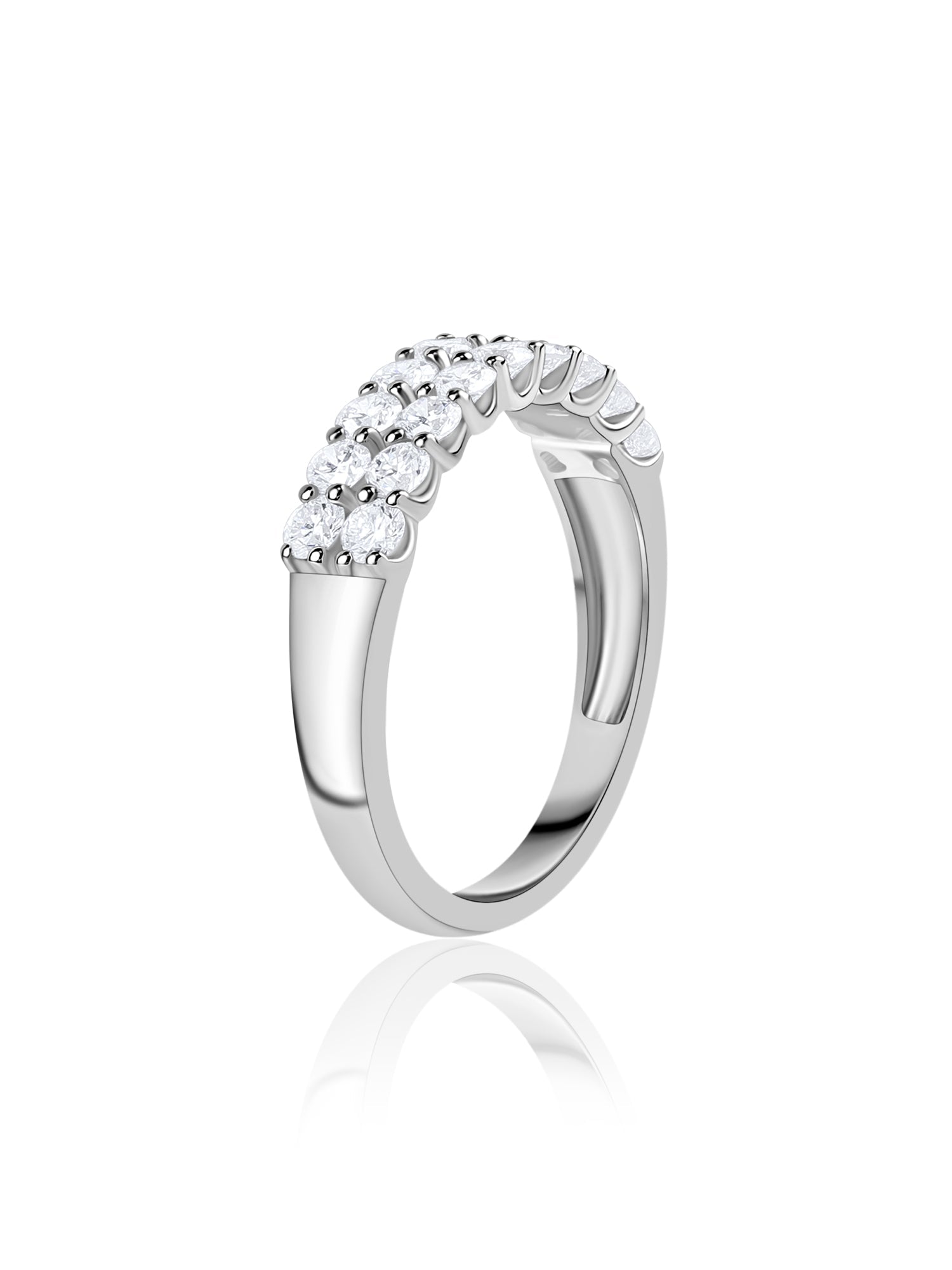 Double Shank Eternity Lab Grown Diamond Band Ring