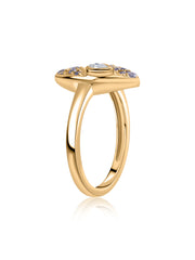 Twilight Flow Natural Tanzanite Silver Ring