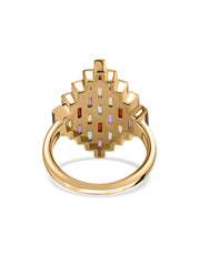 Mosaic Luxe Multi-Gemstone Silver Ring