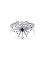 Sparkles Blue Sapphire Ring For Women