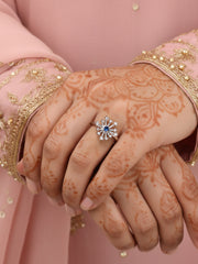 Sparkles Blue Sapphire Ring For Women