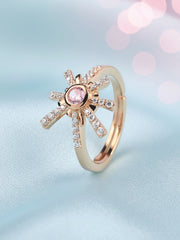 Fireworks Sparkles Adjustable Ring For Women