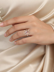 Fireworks Sparkles Adjustable Ring For Women