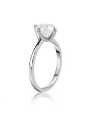 Ornate 2 Carat Lab Grown Diamond Solitaire Ring