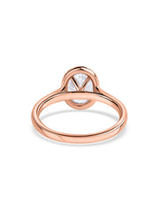 Oval Halo 1 Carat Lab Grown Diamond Ring