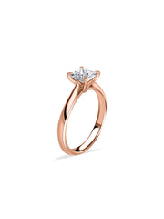1 Carat Sculpted Glow Princess Solitaire Ring