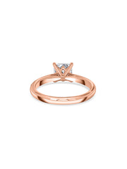 1 Carat Sculpted Glow Princess Solitaire Ring