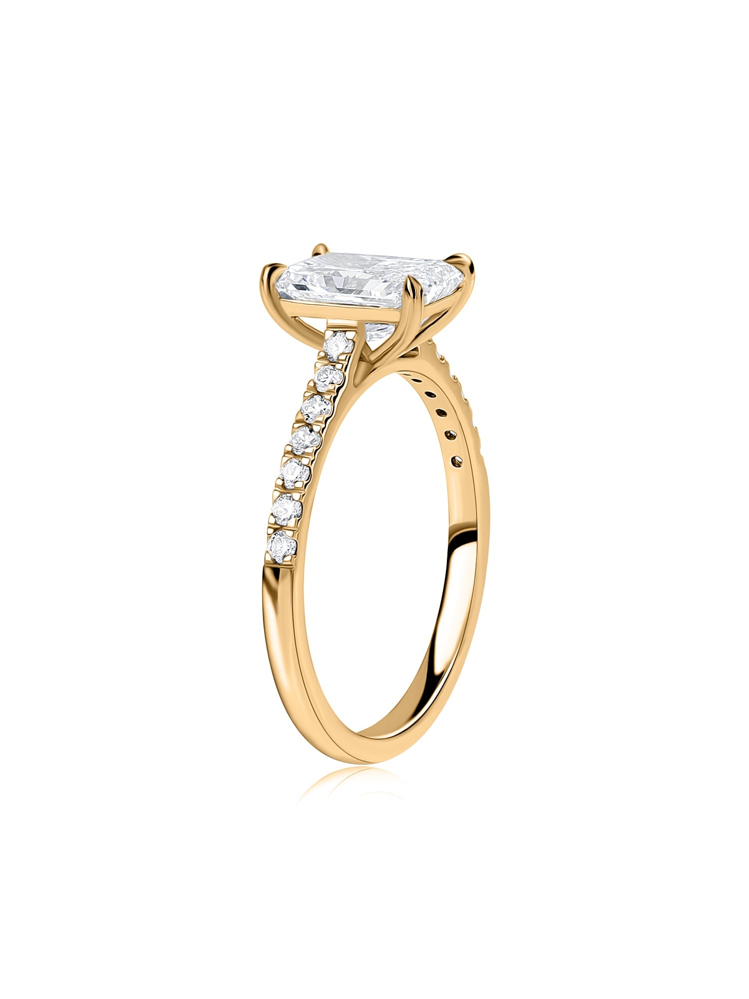 1.5 Carat Radiant Cut Lab-Grown Solitaire Ring