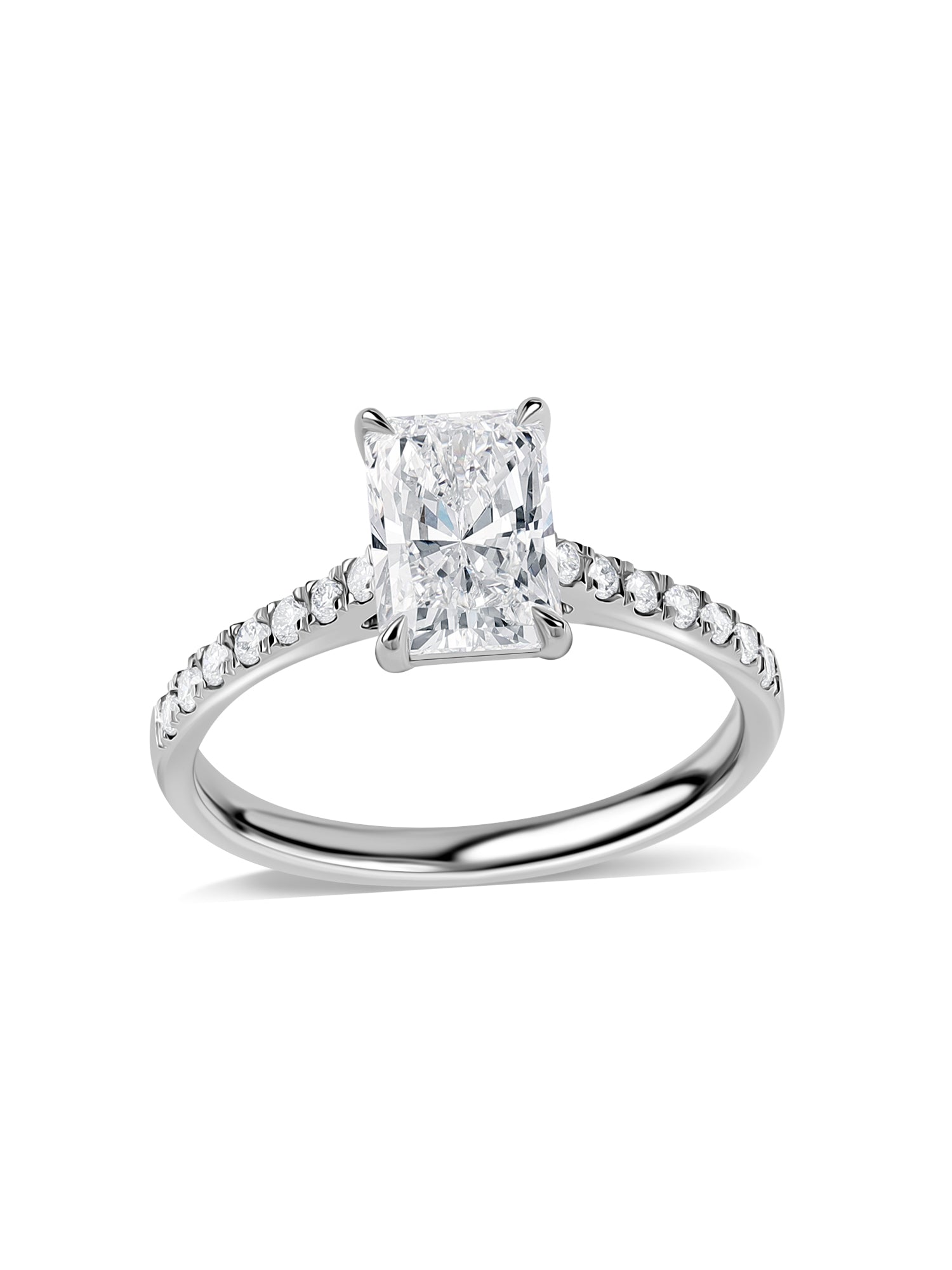 1.5 Carat Radiant Cut Lab-Grown Solitaire Ring