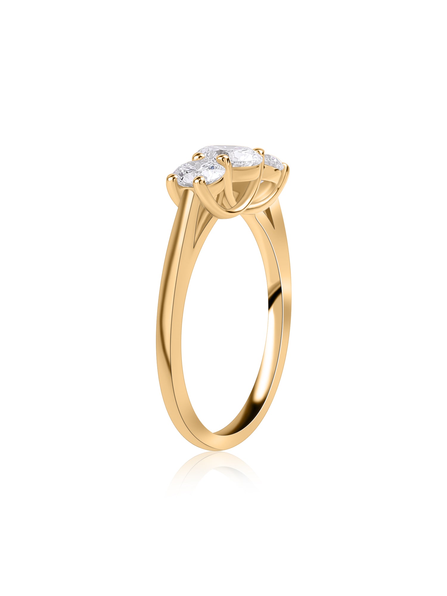 Timeless Trio Round Diamond Ring