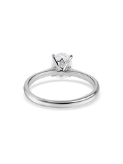 Lab Grown 1 Carat Oval Solitaire Diamond Ring