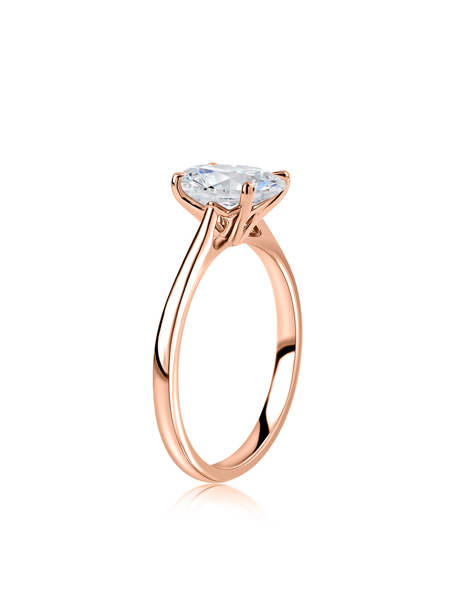 Luxury 1.5 Carat Lab Grown Diamond Soiltaire Ring