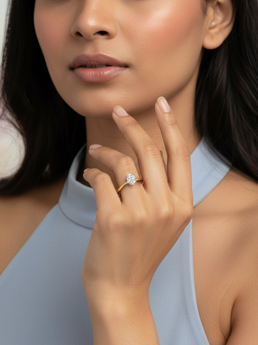 Luxury 1.5 Carat Lab Grown Diamond Soiltaire Ring