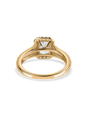 Ornate Radiant 1 Carat Halo Ring