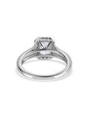 Ornate Radiant 1 Carat Halo Ring