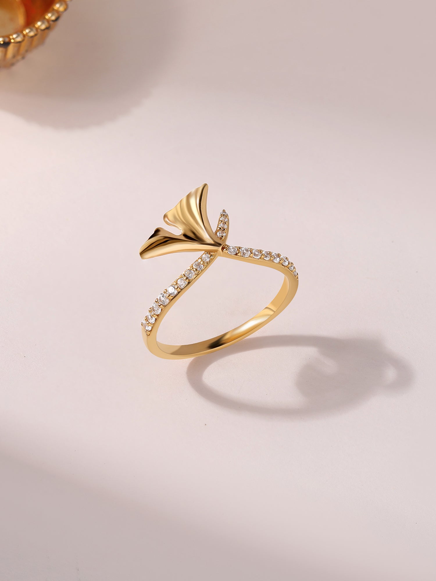 Blossom Dance Gold Plated Silver Ring