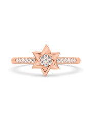 Lab Grown Starry Diamond Ring In Gold