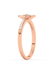 Lab Grown Starry Diamond Ring In Gold