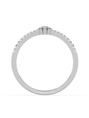 Lab Grown Flower Diamond Ring In Gold