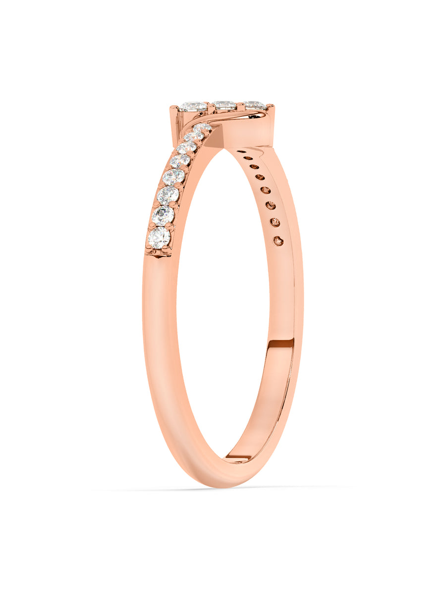 Lab Grown Engagement Diamond Ring In Gold