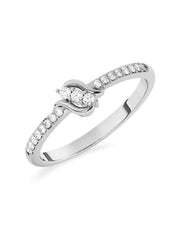 Lab Grown Engagement Diamond Ring In Gold