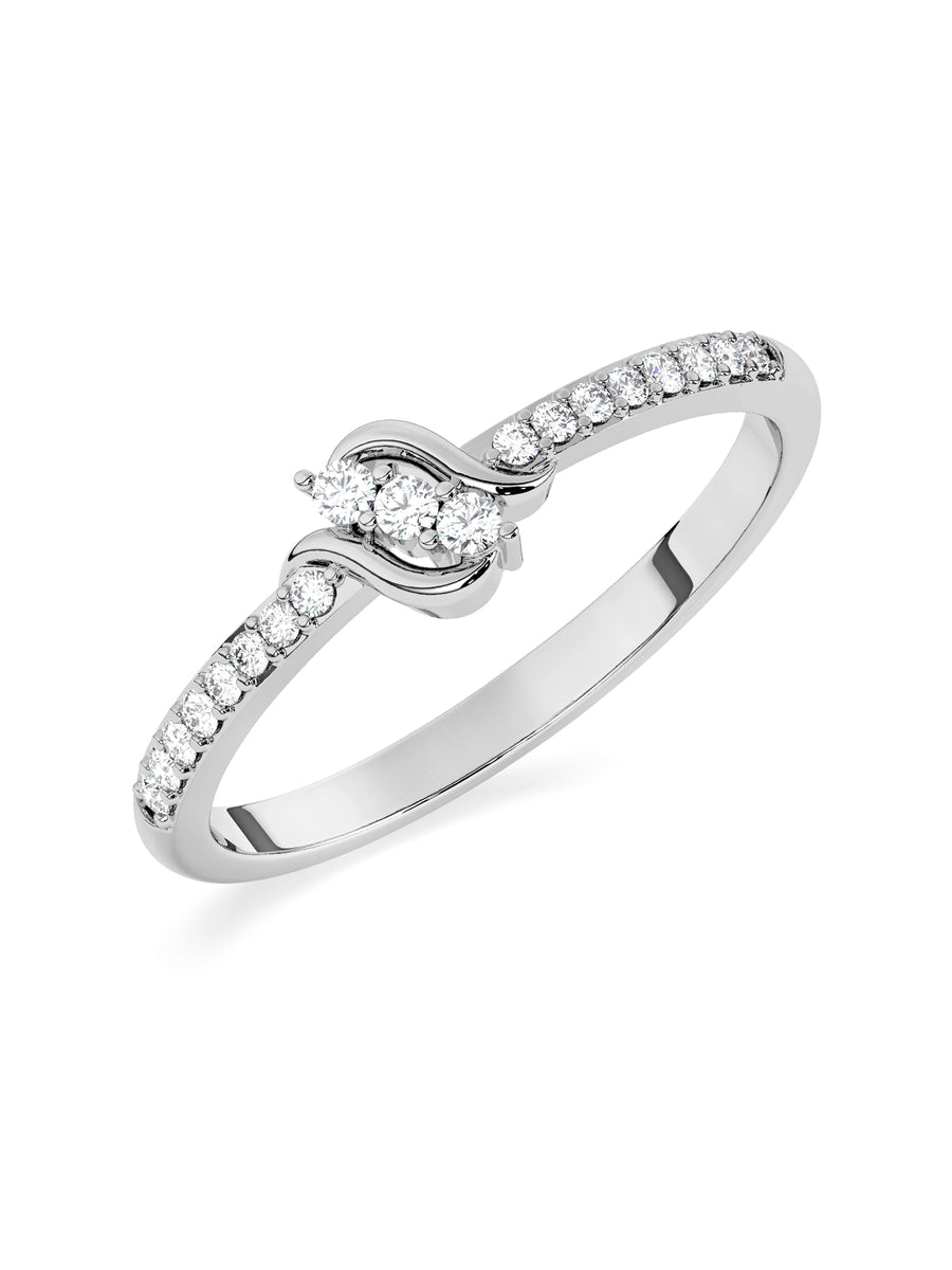 Lab Grown Engagement Diamond Ring In Gold