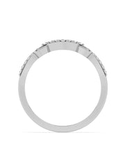 Lab Grown Bow Diamond Ring In Pure Gold