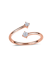 Eternal Embrace Open Lab Grown Diamond Gold Ring