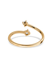 Eternal Embrace Open Lab Grown Diamond Gold Ring