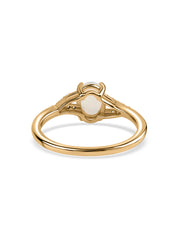 Ethereal Glow Ethiopian Opal Silver Ring