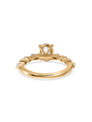 Oval Lab Diamond Solitaire Gold Ring
