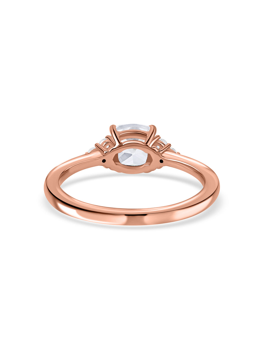 Lab Grown Diamond Cushion Cut Solitaire Ring