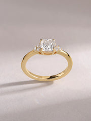 Lab Grown Diamond Cushion Cut Solitaire Ring