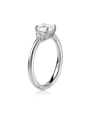 Lab Grown Diamond Cushion Cut Solitaire Ring
